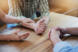 group discussing a fentanyl addiction treatment program